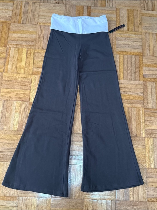 Brandy Melville Pants - Fold-Over Waist Flare Yoga Pants